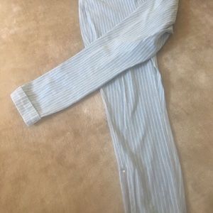 Lysse stretch light blue and white stripe jeans